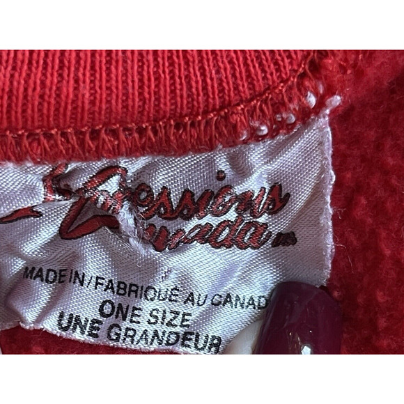 Niagara Falls Sweatshirt Adult Extra Large Red Canadian Crewneck Embroidered - Picture 5 of 9